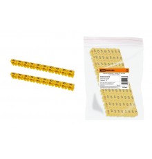 Маркер наборный - символ "B" желтый 4 мм2 (100 шт.)   SQ0534-0044  TDM