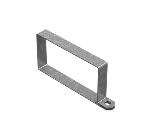 Хомут крышки поясной 400х80, толщ. 1,2 мм, гор. цинк  ХКП-400х80-1,2-ГЦ  Ostec