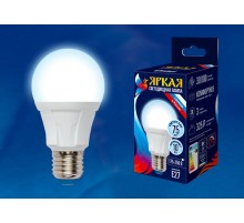 Лампа светодиодная LED-A60 10W/DW/E27/FR PLP01WH LED. "груша", матовая. серия Яркая, пр-во Россия, 6500K  UL-00002004  Uniel