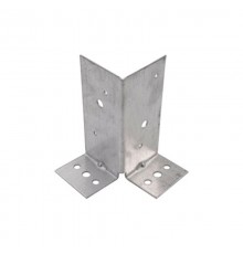 Опора столба 70х70х150х2, оцинкованная - накл.  124438  Tech-KREP