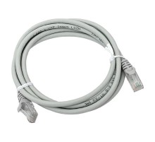 Патч-корд TERACOM PRO Cat.6 неэкранированный UTP оболочка LSZH серый (2,0м)  TRP-6UTP-LSH-2M-GY  EKF