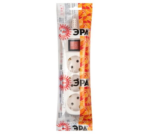 Колодка 3гн KX-3es зазeмл, выкл  Б0028342  ЭРА