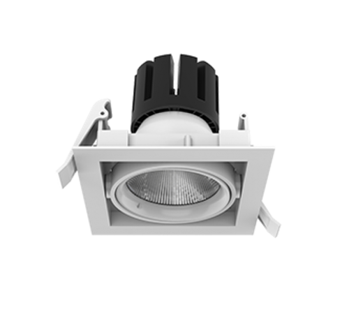 Cветильник светодиодный DL-TETRIS поворотный 35° 165*165*140mm 25W 4000K IP20 DALI  V1-R0-00424-10D01-2002540  VARTON