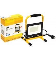Прожектор светодиодный  СДО 06-50П переносной 6500К IP65 черный  LPDO603-050-65-K02  IEK