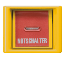 Клавиша с прозрачной крышкой для всех встраиваемых выключателей и кнопок; желтая  AS561GLGE  Jung