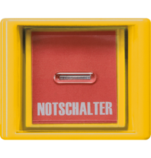 Клавиша с прозрачной крышкой для всех встраиваемых выключателей и кнопок; желтая  AS561GLGE  Jung