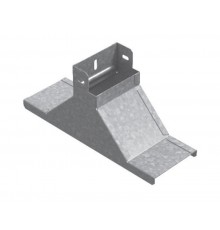 Крышка-ответвитель вертикальный к лотку 150х100, толщ. 1,0 мм, Сендзимир цинк, 086100  КОВ-150х100-1,0-СЦ   Ostec