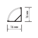 Профиль  PAL 1616 (комплект) угловой 2м  .5049888  Jazzway