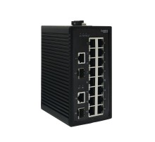 Неуправляемый промышленный коммутатор Ethernet, 16x10/100BaseT, 2x100/1000BaseX SFP  NSETU118T16X02A  SE