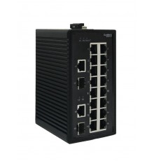 Неуправляемый промышленный коммутатор Ethernet, 16x10/100BaseT, 2x100/1000BaseX SFP  NSETU118T16X02A  SE