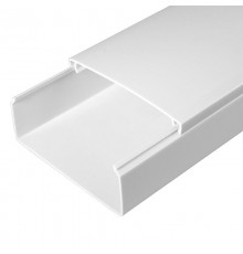 Кабель-канал белый 100х40 (24м/уп) 2-й замок в г/к   PR.0510040  Промрукав