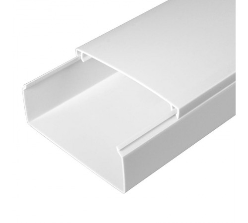 Кабель-канал белый 100х40 (8 м/уп) 2-й замок в п/э  PR03.0059  Промрукав
