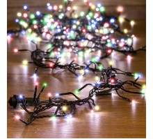 Гирлянда "Кластер LED" 3 м, темно-зеленый ПВХ IP20, 288 диодов, цвет мультиколор  303-629  NEON-NIGHT