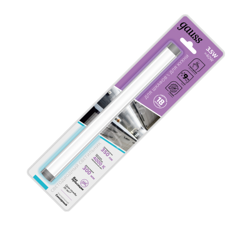 Светильник сенсорный модель F 3,5W 350lm 4000K 170-260V 300mm TOUCH  9022531235  Gauss