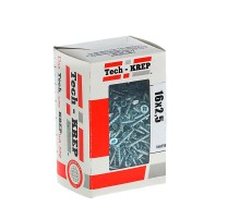 Саморезы универсальные 16х2,5 мм (500 шт) оцинкованные - коробка с окном ( 0,149 кг)  102157  Tech-KREP