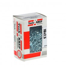 Саморезы универсальные 16х2,5 мм (500 шт) оцинкованные - коробка с окном ( 0,149 кг)  102157  Tech-KREP