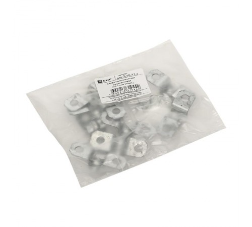 Скоба металлическая двухлапковая СМД d10-11мм (10шт.) PROxima  sm-2-10-11-r  EKF