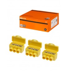 Клемма винтовая изолированная КВИ-3 для Al и Cu проводов (6,0мм2) желтая  SQ0510-0605  TDM