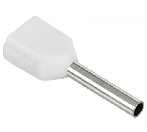 Наконечник НШВИ(2) 0,75-10 белый (20шт/упак)  UTE10-4-D2-1-100  IEK