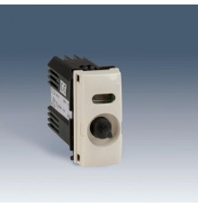 Simon 75 Механизм Светорегулятор проходной поворотно-нажимной универсальный с подсветкой, 40-500Вт 230В, узкий модуль,  75313-69  Simon