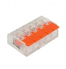 Универсальная компактная клемма, 5-проводная до 4,0 мм (аналог Wago 221-415) (40 шт./уп.)  07-5205  REXANT