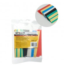 Набор термоусадочных трубок 15,0/7,5, длина 10 см, усадка 2:1, мультиколор (21шт в уп) HST-1575-10M  39716  STEKKER