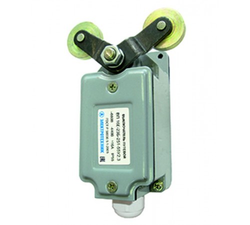 ВП 16Е-23Б-251-55 У2.3, V-образный рычаг с роликом на каждом плече, cамовозврат, 1з+1р, IP55, выключатель путевой  ET518044  Электротехник