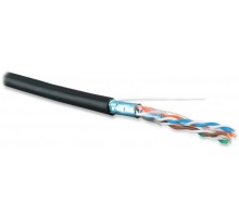 Кабель витая пара FUTP4-C5E-S24-OUT-LSZH-BK-500(500м)F/UTP,к5e,4п(24AWG),одн(solid),эк-ф.,вне,LSZH нг(С)-HF,-40°C-+75°С,черн.  236290  Hyperline