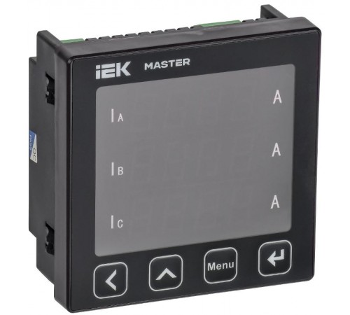 Амперметр цифр. щит. 3-ф. RS-485 96х96 LED MASTER  MI-DA21-6-3-1-LED  IEK