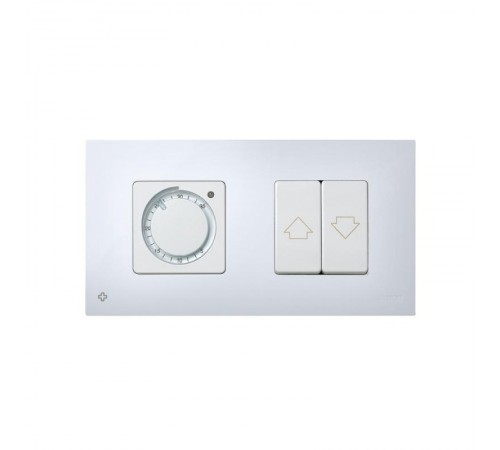 Simon 27 Накладка декоративная на рамку базовую, 2 поста, антибактериальная функция, S27 Play, белый  2700627-060  Simon