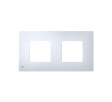 Simon 27 Накладка декоративная на рамку базовую, 2 поста, антибактериальная функция, S27 Play, белый  2700627-060  Simon