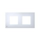 Simon 27 Накладка декоративная на рамку базовую, 2 поста, антибактериальная функция, S27 Play, белый  2700627-060  Simon