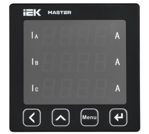 Амперметр цифр. щит. 3-ф. RS-485 96х96 LED MASTER  MI-DA21-6-3-1-LED  IEK