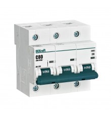 Выключатель автоматический трехполюсный ВА-201 80А C 10кА  13008DEK  DEKraft