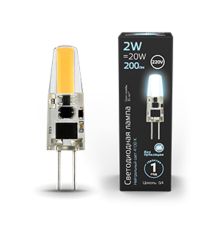 Лампа светодиодная LED 2Вт G4 AC220-240В 4100К  107707202  Gauss