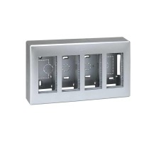 Simon CIMA 500 Бокс на 4 модуля 500CIMA, наружный монтаж, 167х59х286мм, алюминий  51000004-033  Simon