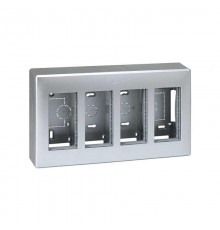 Simon CIMA 500 Бокс на 4 модуля 500CIMA, наружный монтаж, 167х59х286мм, алюминий  51000004-033  Simon