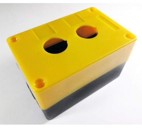 Корпус КП102 для кнопок 2места желтый   SQ0705-0007  TDM