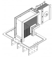 Секц. флан. вниз Тип2 4000А Al 3L+N+PER НК IP55 тран. IEK  LB-4000A4-25-F-FD2  IEK