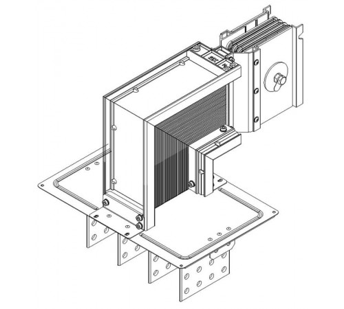 Секц. флан. вниз Тип2 800А Al 3L+N+1/2PE IP55 тран. IEK  LB-0800A5-35-F-FD2  IEK
