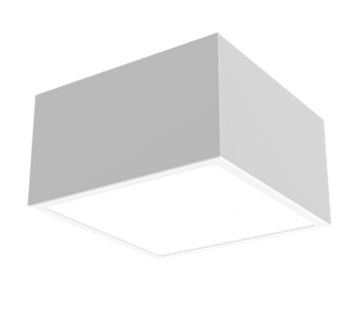 Светодиодный светильник DL-Box накладной 15 Вт 4000 K 140х140х170 мм RAL9003 белый муар с рассеивателем опал  V1-R0-01819-20000-2001540  VARTON