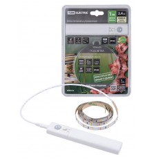 Умная подсветка SMD2835-30LED/m-IP20-5В-2,4Вт-3000 К(1 м), датчик движ., 4хААА  SQ0331-0502  TDM