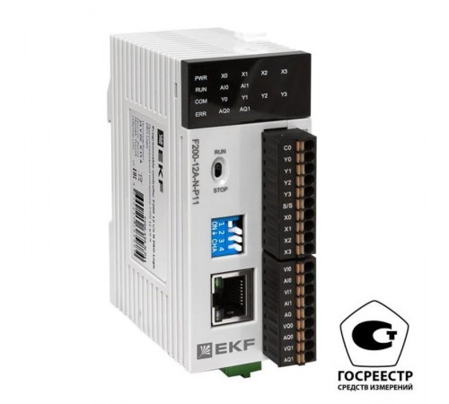 Контроллер программируемый F200 12 в/в N PRO-Logic (с поверкой)  F200-12A-N-P11-V  EKF