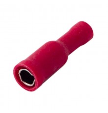 Разъем штекерный изолированный гнездо 4 мм 0.5-1.5 мм (РШи-м 1.5-4/РШИм 1,25-5-4) красный  08-0211  REXANT
