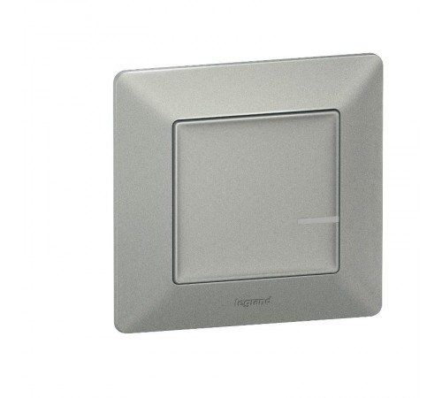 Выключатель Умный проводной Valena Life с опцией светорег. 5-300Вт 230В алюм. Netatmo  752384  Legrand