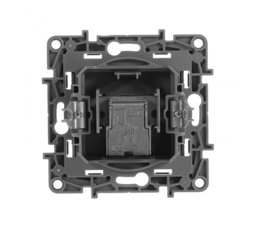 Etika Антрацит Розетка TV проходная, 15дБ  672663  Legrand