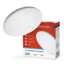 Светильник светодиодный серии DECO 24Вт 230В 6500К 1560лм 300х55мм НОЧНОЕ НЕБО  4690612033532  IN HOME