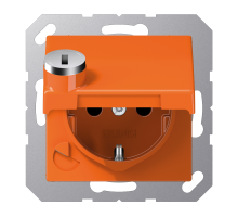 SCHUKO-розетка  с крышкой и замком AS1520BFKLSLO Jung