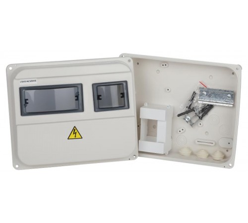 Щит учетно-распределительный пластиковый навесной ЩУРн-П 1/3 IP55 (224х270х110)  Б0057141  ЭРА