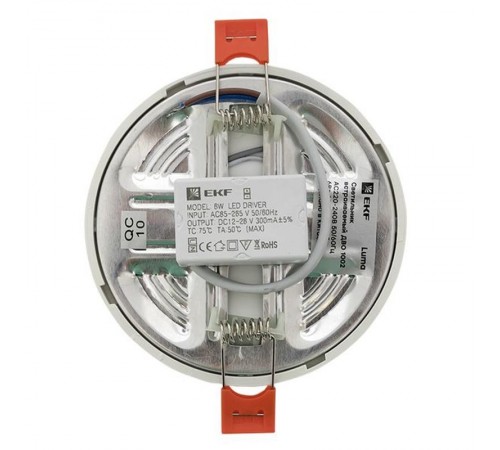 Светильник светодиодный встраиваемый ДВО 1002 6Вт 4000K IP20 Basic  DLL-1002-6-4000  EKF